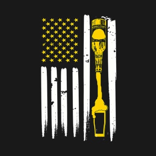 America Flag - Beer T-Shirt