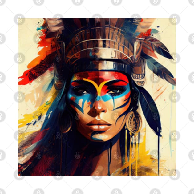 Powerful Egyptian Warrior Woman #11 by Chromatic Fusion Studio