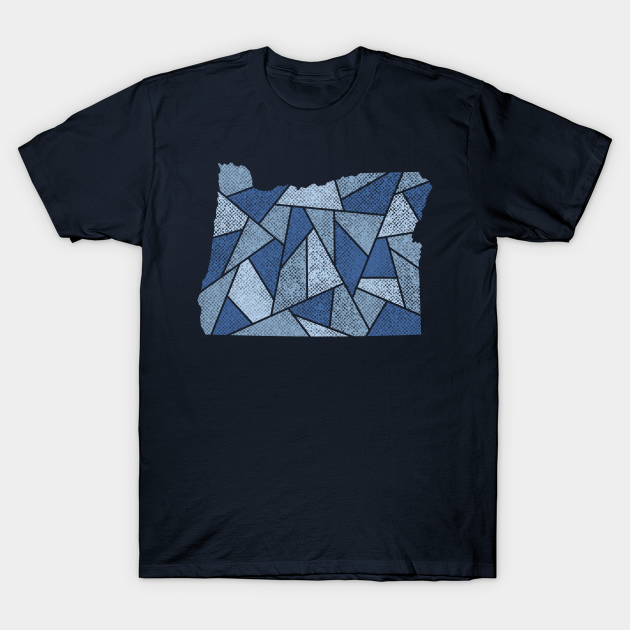 Discover Oregon Mosaic - Mount Hood - Oregon - T-Shirt