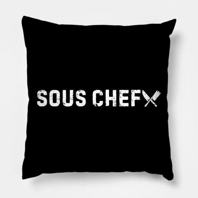 Sous Chef  Funny Chef Gift  Cooking Pillow by zofry's life