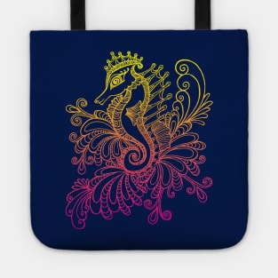 Sunset Seahorse Tote