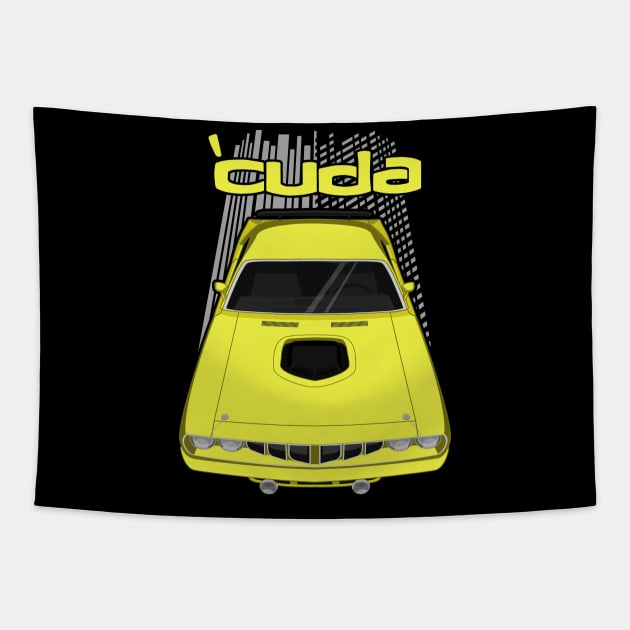 Plymouth Barracuda 1971 - Yellow Tapestry by V8social