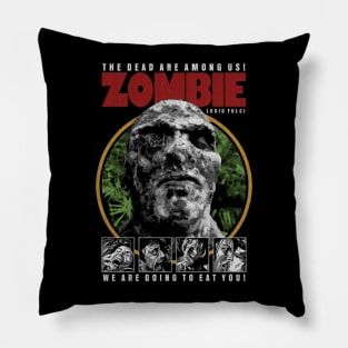 Zombie, Lucio Fulci, Italian Horror Pillow