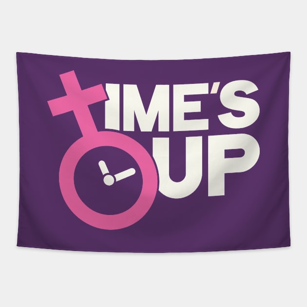 Time's Up Hashtag Tee for Women's Rights Tapestry by AbigailAdams