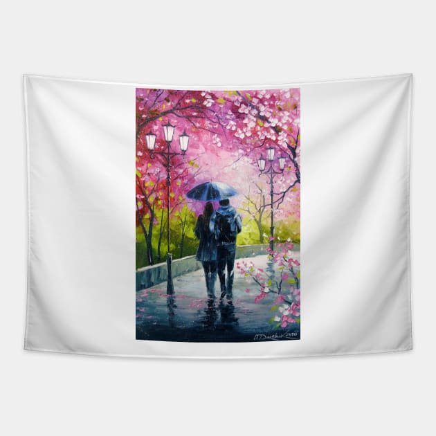 A walk in the spring Park Tapestry by OLHADARCHUKART