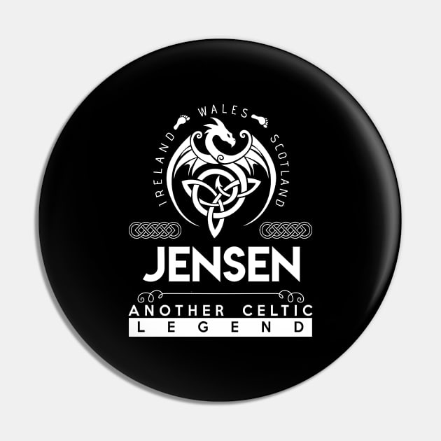 Jensen Name T Shirt - Another Celtic Legend Jensen Dragon Gift Item Pin by harpermargy8920