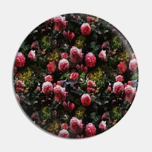 Midnight Rose Garden Pin