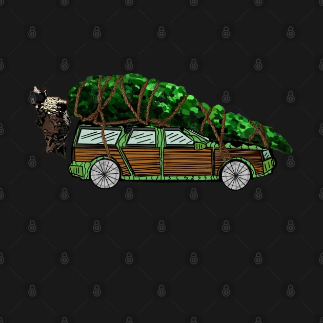 Christmas Tree Vacation Car by Lsutton4