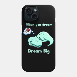 Dream Big Sleeping Baby Dinosaur Phone Case