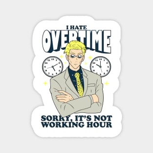 Jujutsu Kaisen Nanami Break Time is Over Magnet