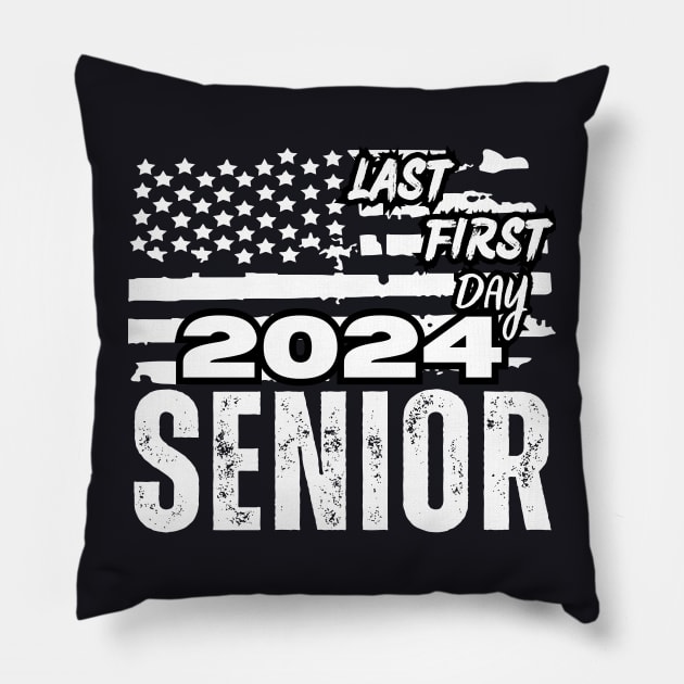 Last First Day Senior 2024 Back To school Pillow by Hohohaxi