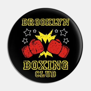 brooklyn boxing club, vintage style boxing gloves design for boxers and boxing fans Pin