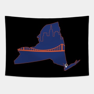 New York Baseball Tapestry