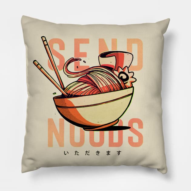 Send Noodles! Pillow by Kabuto_Store