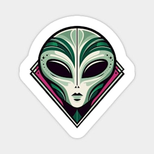 Alien art deco style Magnet