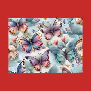 Butterflies background design T-Shirt