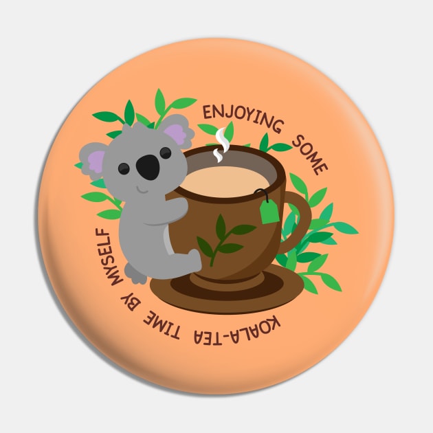 Koala-Tea Time Pin by StrayKoi