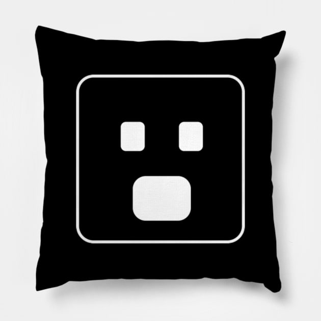 scared emoji in fear 😱 Pillow by sungraphica