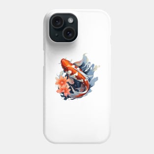 Koi Fish In A Pond Phone Case