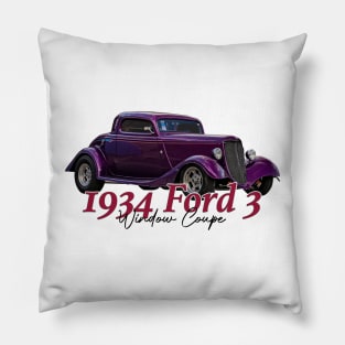 1934 Ford 3 Window Coupe Pillow