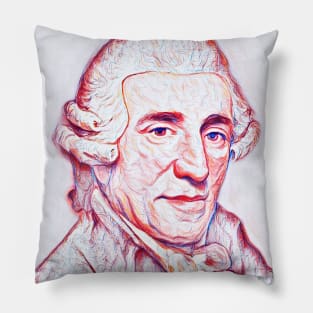 Joseph Haydn Portrait | Joseph Haydn Artwork | Line Art Pillow