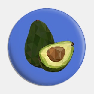 Avocado's Low Poly Art Pin