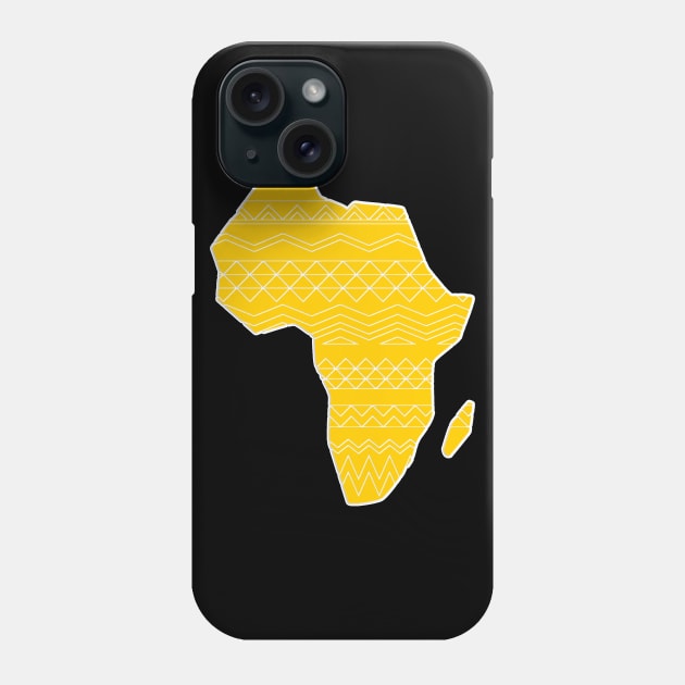 World Map Africa Continent Afrique Phone Case by GBDesigner