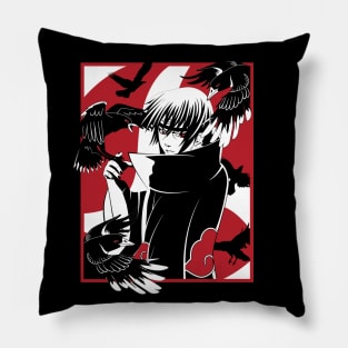 Anime character with crows Pillow