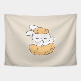 Sweet Elegance: Adorable Rabbit Transforms into a Bunibuni Creampuff Tapestry