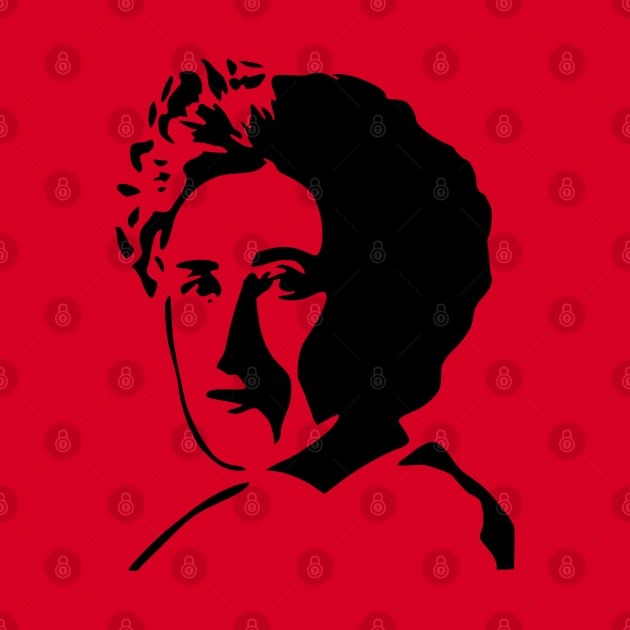 Rosa Luxemburg Silhouette - Socialist, Feminist by SpaceDogLaika