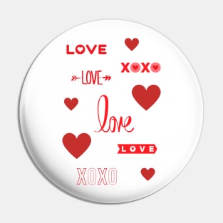 Love and Hearts and Stuff Pin