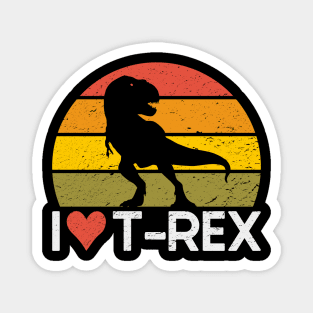 I Love T-Rex Magnet