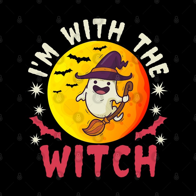 Funny I’m With The Witch Halloween by koolteas