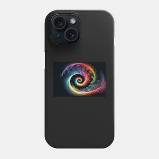 Small Spiral Rainbow Phone Case