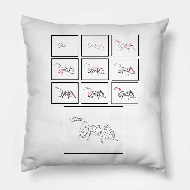 Ant Monster Pillow by targiu