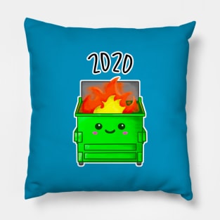 Kawaii Dumpster Fire. 2020 Pillow