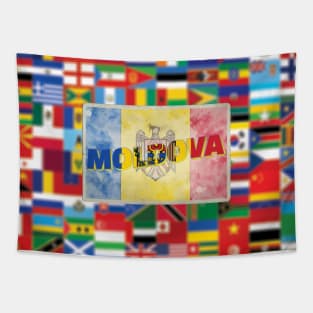 Moldova Vintage style retro souvenir Tapestry