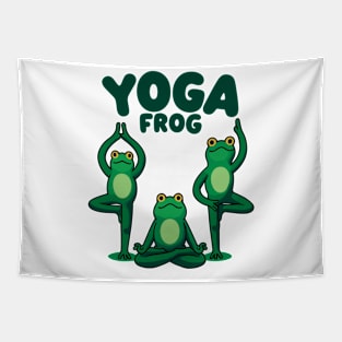 Yoga Frogs Tapestry