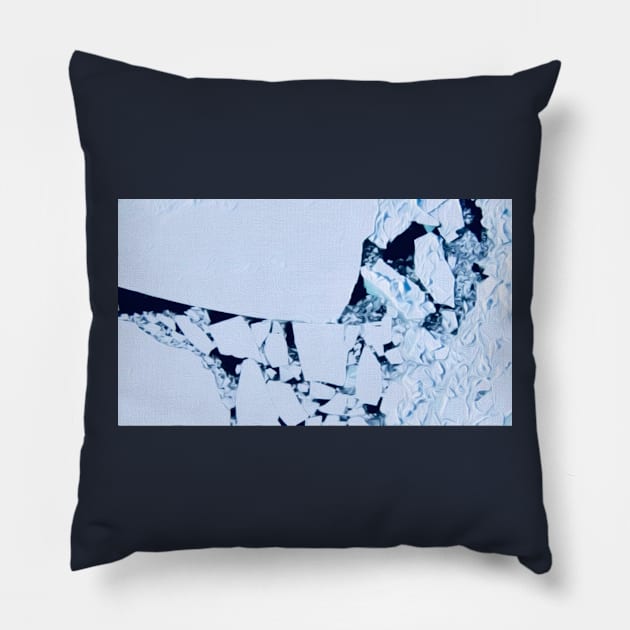 Against Ice Melting No. 1 Pillow by asanaworld