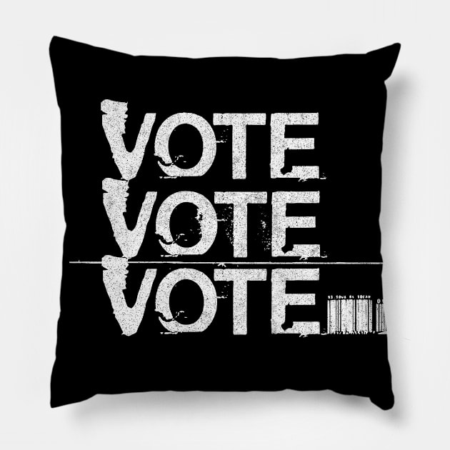 VOTE VOTE VOTE /  Elections Typography Design Pillow by DankFutura