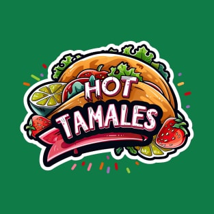 Mexican food lover colorful hot tamales T-Shirt