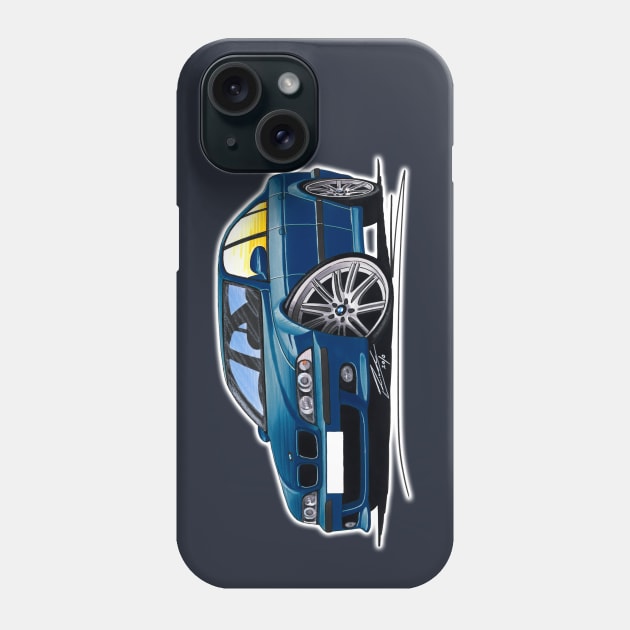 BMW M5 (E39) Blue Phone Case by y30man5