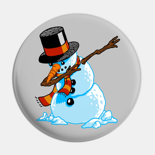 Dabbing Snowman Pin by vo_maria