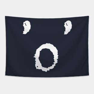 'o' LETTER DESIGN TEXT WHITE GRAPHIC Tapestry