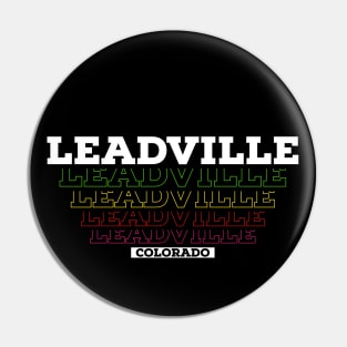 I Love Leadville Colorado USA Vintage Pin