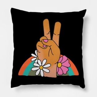 70s Peace Sign Pillow