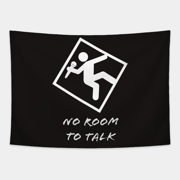 Box Man Logo Tapestry by No Room to Talk 