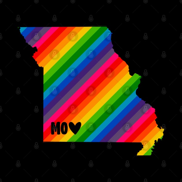 USA States: Missouri (rainbow) by LetsOverThinkIt