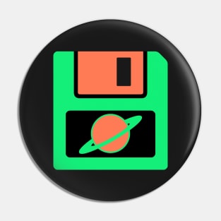 Floppy Disk - Green Pin