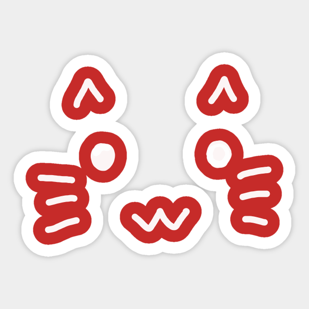 0w0 Cats Pegatina Teepublic Mx 0w0 Cats Pegatina Teepublic Mx